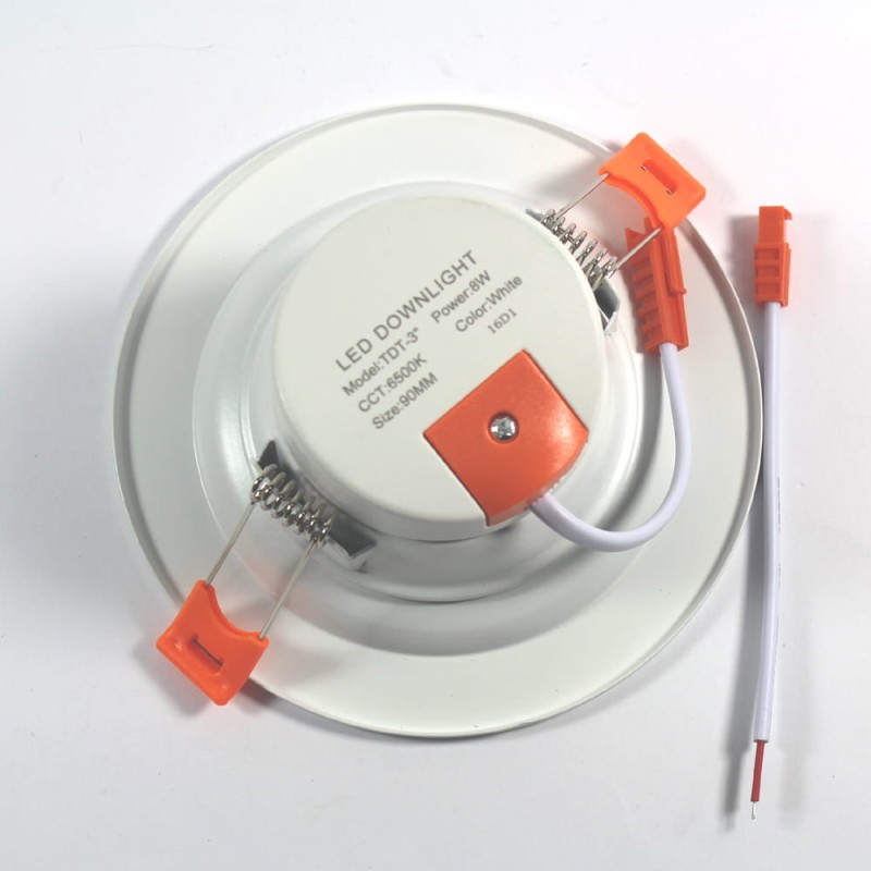 Panel LED 8W ciepły Oprawa sufitowa Downlight TDT