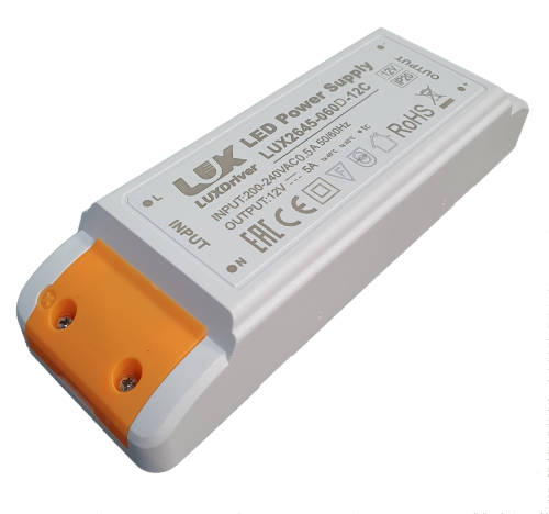 Zasilacz LED DS2645 5A 60W 12V DC plastic