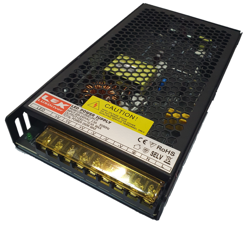 Zasilacz CBV-250 24V 10,4A 250W modułowy BLACK