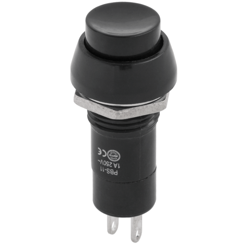 Złącze włącznik przełącznik PBS-11 czarny 250V 1A