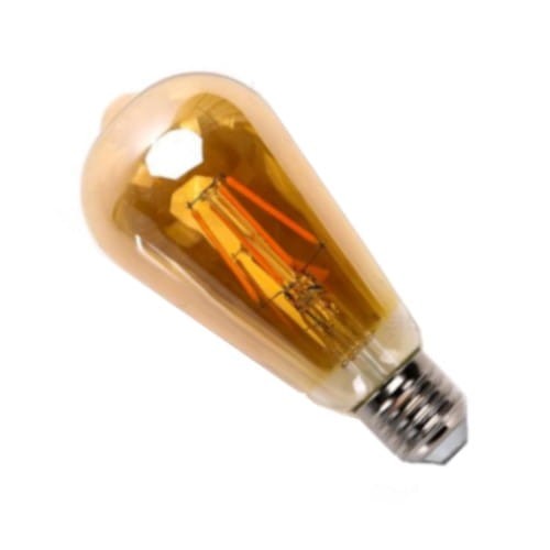 Żarówka LED ST64 AMBER 4W Filament E27 2200K Aigos