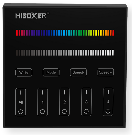 Milight Sterownik ściana RGB RGBW 15A B3B CZARNY