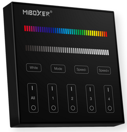 Milight Sterownik ściana RGB RGBW 15A B3B CZARNY