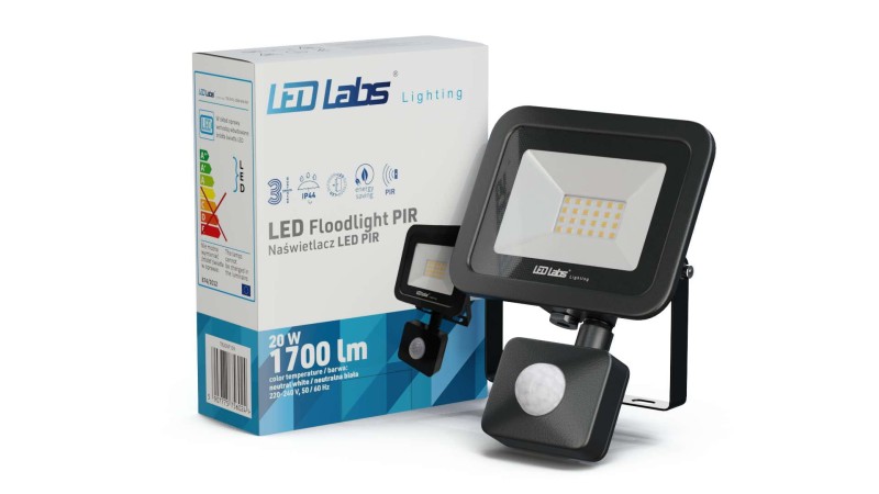 Naświetlacz LL LED SMD 20W PIR 230V NEUTRALNY