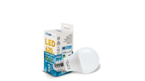 Żarówka LED E27 8W 620lm LedLabs CIEPŁA WW