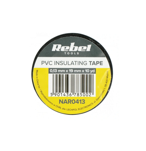  Taśma izolacyjna 0,13x19 10Y CZARNA PVC