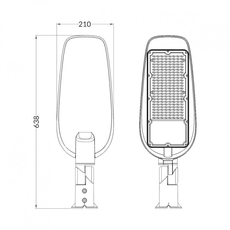 Lampa uliczna ECOLIGHT 150W NW 16500LM 4000K
