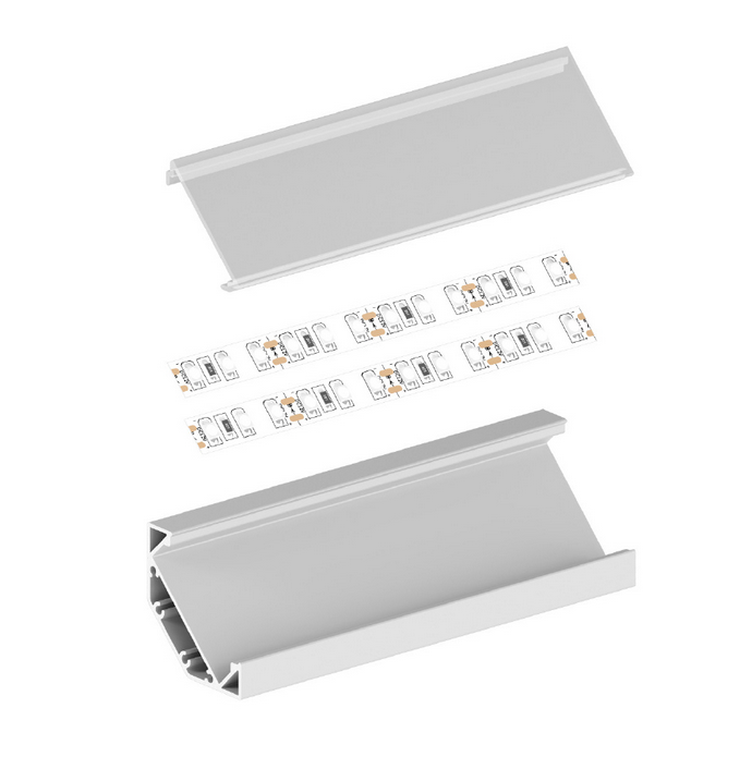 Profil Aluminiowy TECH-LIGHT czarny lakierowany P3-3 1m