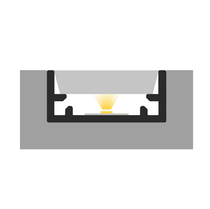 Profil Aluminiowy TECH-LIGHT anodowany wodoodporny P11-1 1m