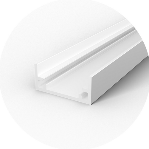 Profil Aluminiowy TECH-LIGHT biały lakier wodoodporny P11-1 1m