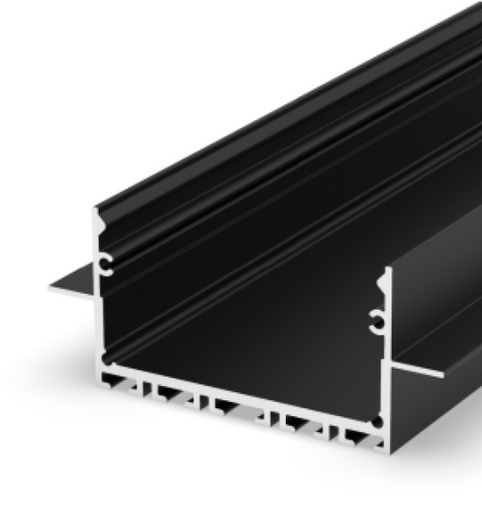 Profil alu wpuszczany czarny TECH-LIGHT P23-2 1m