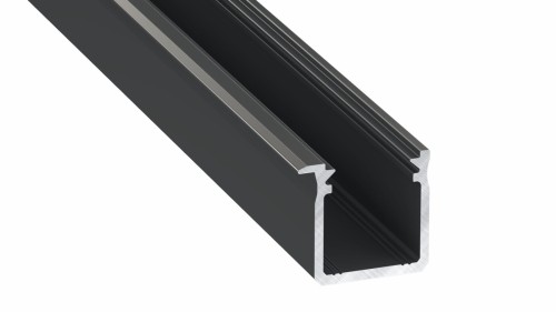 Profil Aluminiowy typ J czarny wpuszczany 1m