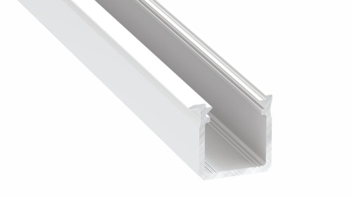 Profil Aluminiowy typ J biały wpuszczany 1m