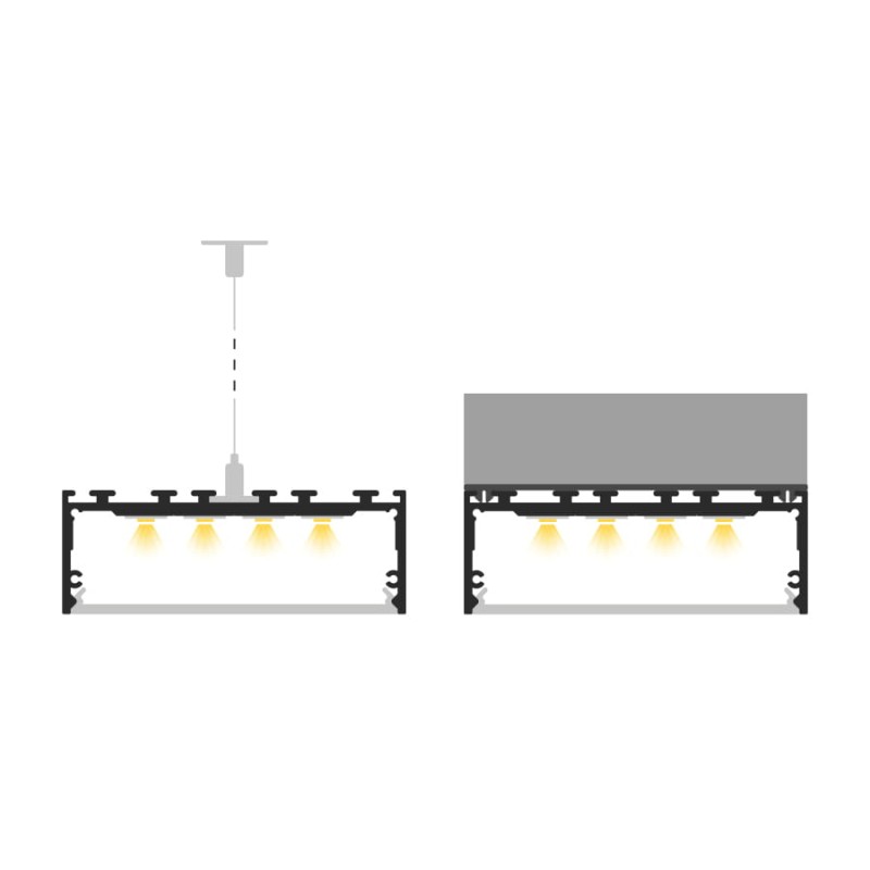 Profil aluminiowy TECH-LIGHT P27-3 biały 1m