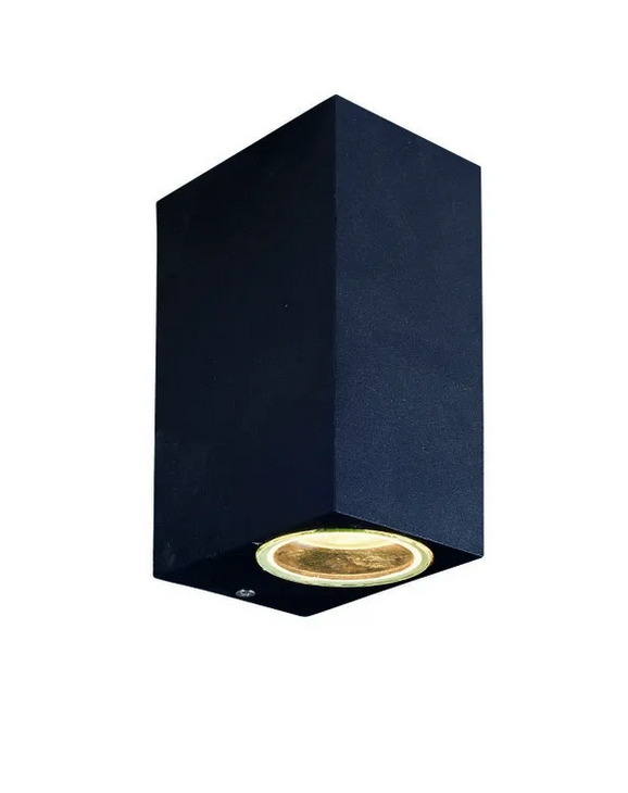 Oprawa elewacyjna ECOLIGHT OE-7 Czarna 2xGU10