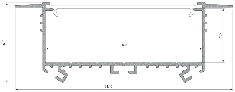 Profil aluminiowy LUMINES SORGA lakier BIAŁY 1m