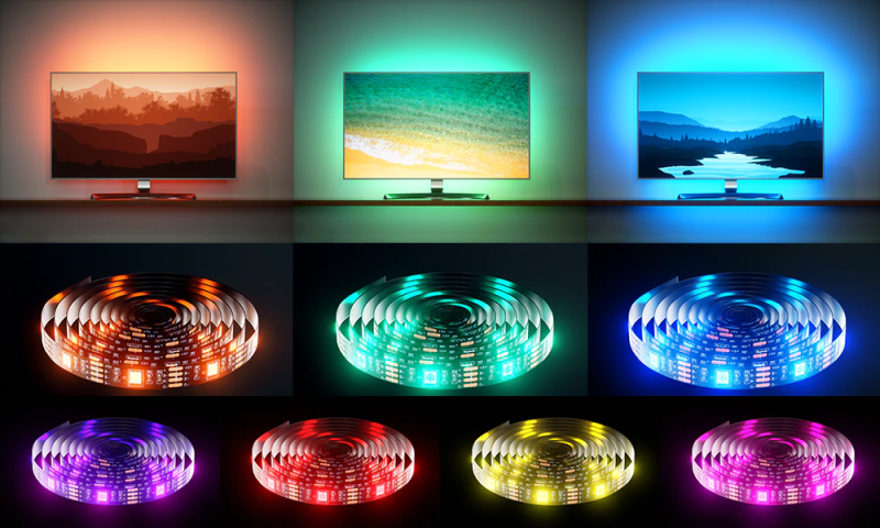 Pasek LED RGB 5V do Telewizora TV USB BlueTooth 3m
