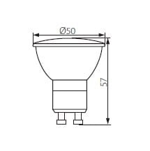 Żarówka LED GU10 Kanlux PRO 7W 120° 530lm WW