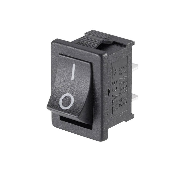 Włącznik MRS-101 czarny 3A 250V 6A 125V