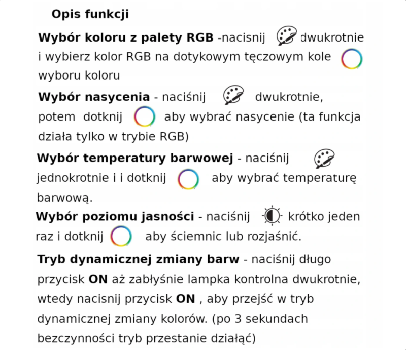 Milight magnetyczny pilot 1-strefowy RGB+CCT biały