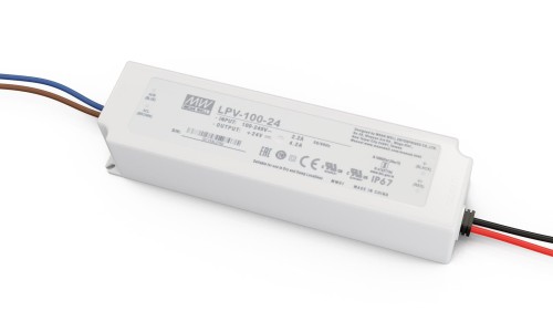 Zasilacz LED MEAN WELL wodoodporny  IP67 24V 4,2A 100W LPV-100-24