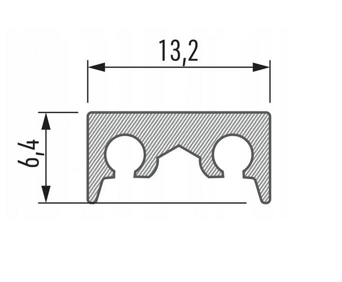 Profil pomocniczy LUMINES COSMO M1 anodowany 2m