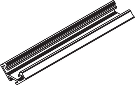 Profil aluminiowy LUMINES typ C anodowany CZARNY 2m