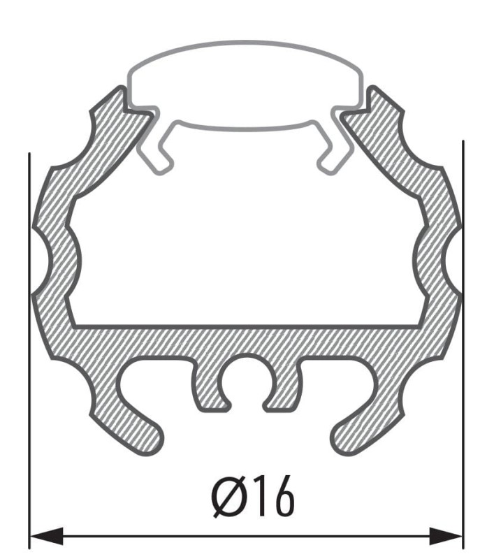 Profil aluminiowy LUMINES MICO lakier BIAŁY 2m