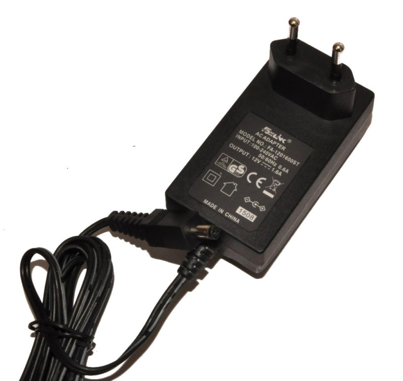 Zasilacz LED 12V 1,6A 20W Foxlink wtyczkowy