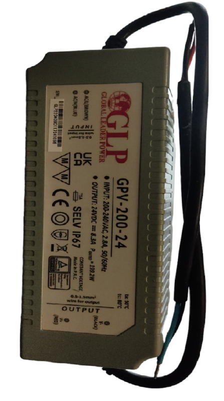 GLP ZASILACZ LED IP67 24V 8,3A 200W PREMIUM