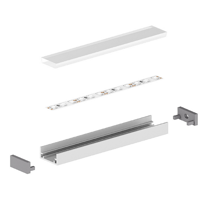 Profil Aluminiowy TECH-LIGHT anodowany wodoodporny P11-1 1m