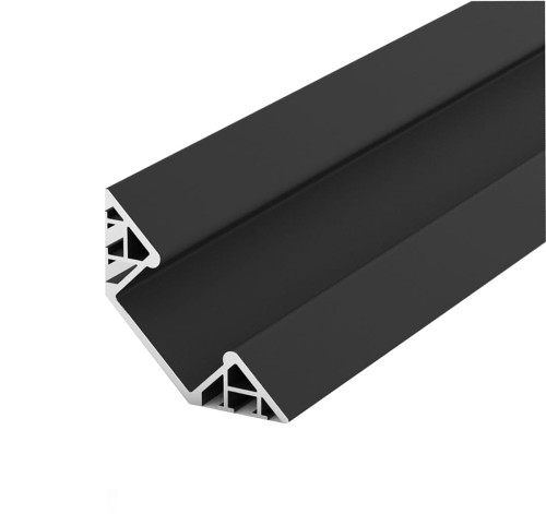 Profil Aluminiowy TECH-LIGHT czarny lakierowany P7-1 2m