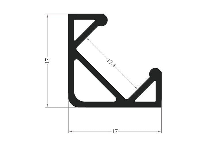 Profil Aluminiowy TECH-LIGHT srebrny taśma LED P3