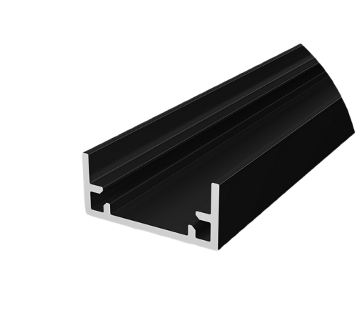 Profil Aluminiowy TECH-LIGHT czarny lakier wodoodporny P11-1 2m