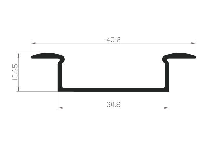Profil Aluminiowy TECH-LIGHT biały P14 1m