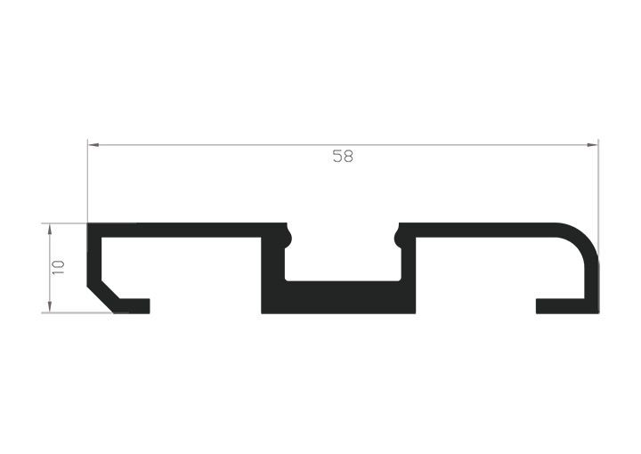 Profil Aluminiowy TECH-LIGHT biały mat P15