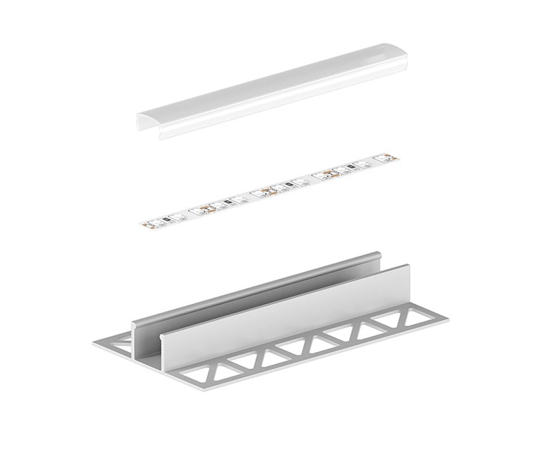 Profil aluminiowy TECH-LIGHT P17-2 anodowany 1m