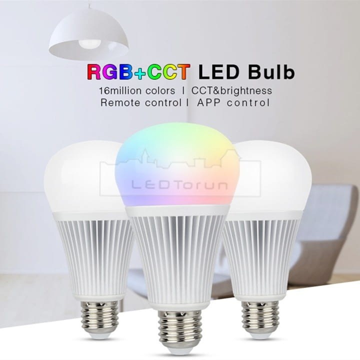 Milight 9W RGB+CCT E27 żarówka FUT012