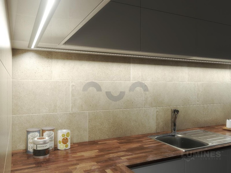 Profil aluminiowy LUMINES RETO anodowany CZARNY 1m