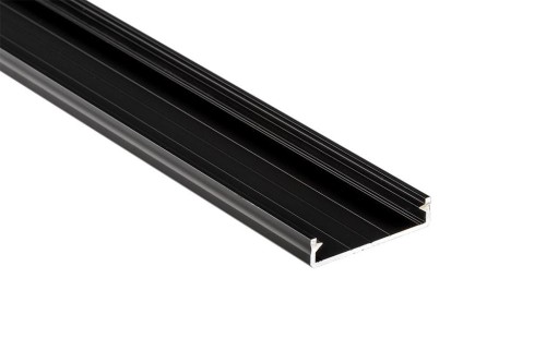 Profil aluminiowy LUMINES typ SOLIS anodowany czarny 2m