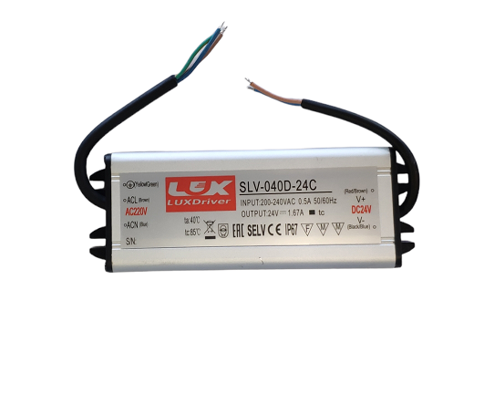 ZASILACZ LED SLV wodoodporny IP67 24V 1,66A 40W