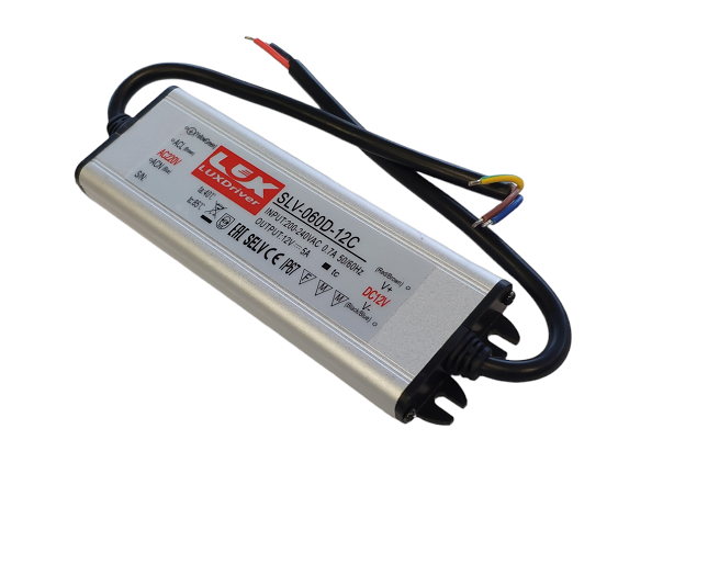 ZASILACZ LED SLV wodoodporny IP67 12V 5A 60W