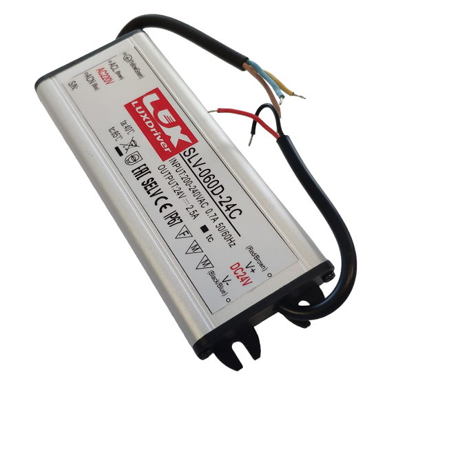 ZASILACZ LED SLV wodoodporny IP67 24V 2,5A 60W