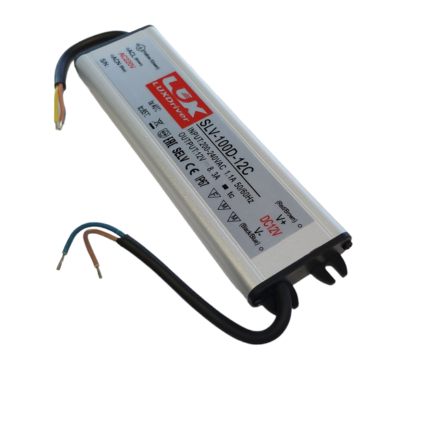 ZASILACZ LED SLV wodoodporny IP67 12V 8,33A 100W