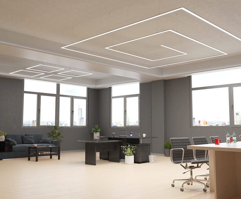 Profil alu niski szeroki TECH-LIGHT P20-1 CZARNY