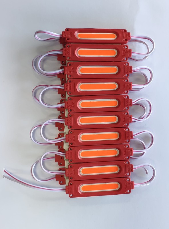 MODUŁ LED COB7019 2W RED IP67 140' 180-200lm 12V