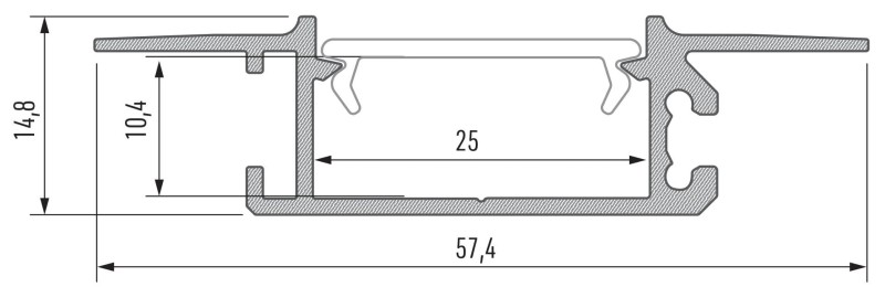 Profil aluminiowy LUMINES ZATI BIAŁY 1m