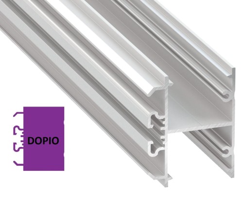 Profil aluminiowy LUMINES DOPIO lakier BIAŁY 2m