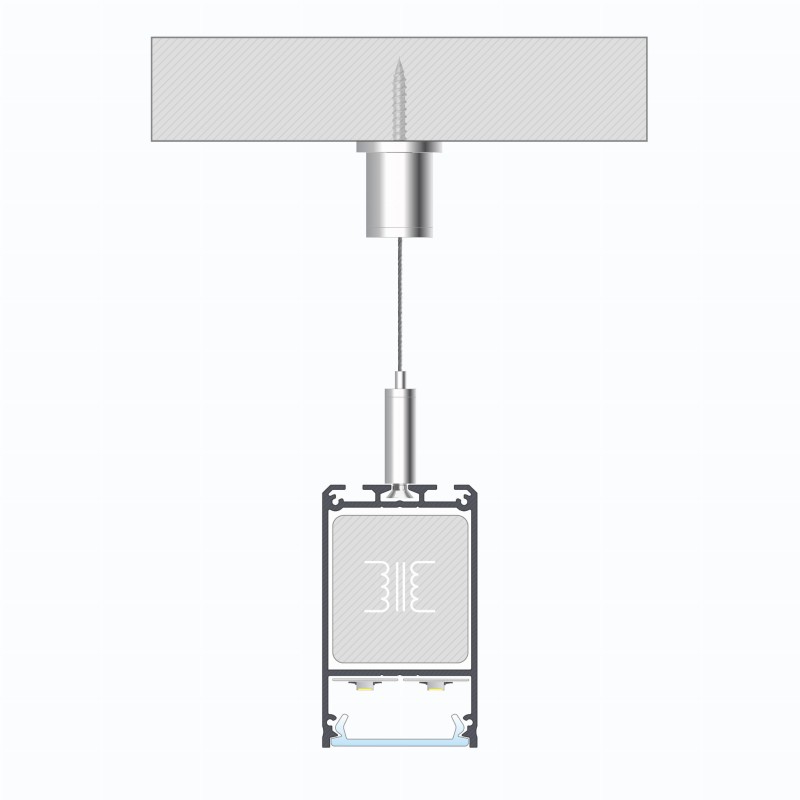 Profil aluminiowy LUMINES typ CLARO biały 1m