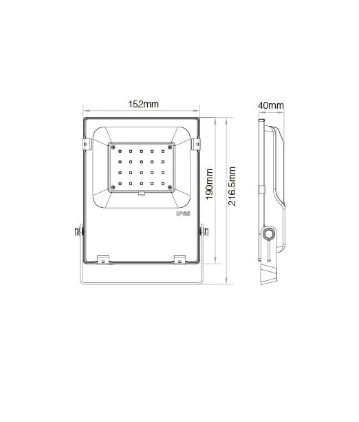 Milight Naświetlacz 20W RGB+CCT halogen FUTT04